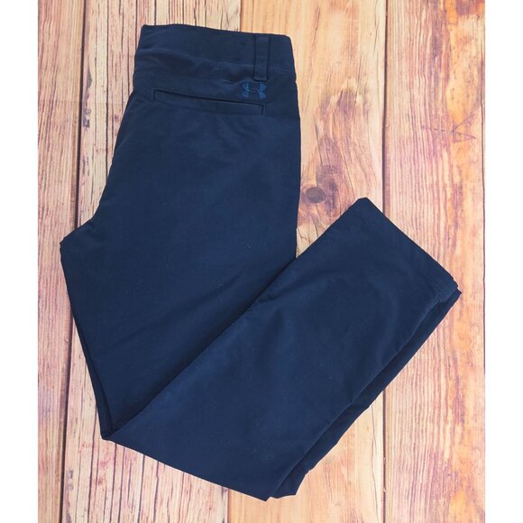 Under Armour Mens Navy Blue Straight-Leg Pants 34x30 - Picture 3 of 7